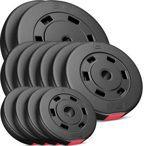 Hop-Sport Sada cementových závaží 60kg - 2x10, 6x5, 4x2.5 - 31mm