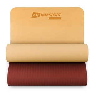 Hop-Sport Podložka Fitness TPE 0,6cm oranžovo/červená