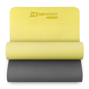 Hop-Sport Podložka Fitness TPE 0,6cm žlto/šedá