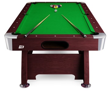Biliardový stôl Vip Extra 8 FT višňovo/zelený